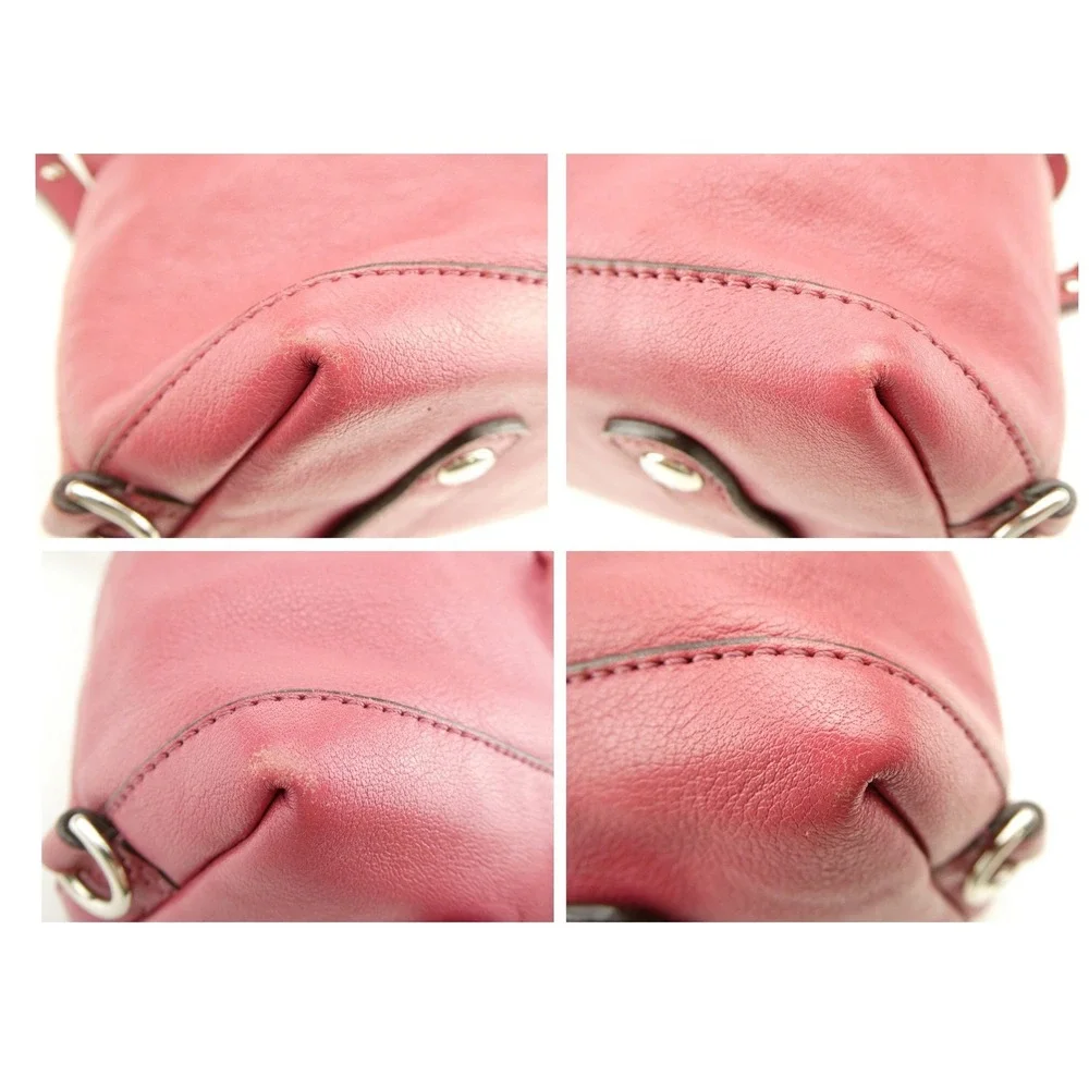 Coach Ashley Pink Leather Satchel Shoulder Bag F15445